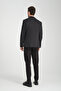 Brando Men's Black Self Pattern Slim Fit Cotton Lycra Stretching Fabric Blazer Jacket - 7