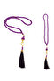 Taffeta Prayer Rug with Slub Pouch and Pearl Vav Prayer Beads Set, Portable Prayer Set, Gift Set - 4
