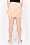 Women Tie Detail Mesh Mini Skirt, Orange - 2