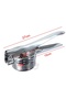 Stainless Steel Potato Masher with Large Chamber |   Potato Masher Puree - 6