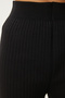 Ribbed Knitwear Sweater Trousers Set Black Lpf0091 - 6