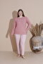 Plus Size Cotton Milan Fabric Women's Pajamas Set - 3
