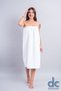 SuperSoft Velvet Women's Sauna, Beach Skirt and Laser Towel White 88x150 Cm - 6