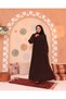 Hijab Dress Bitter Brown Robadan V Gathered Cuff Elastic Oversize - 6