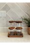 Set of 4 Glass Jars with Acacia Stand - 3