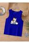 Cartoon Character Printed Sleeveless Children's T-Shirt