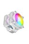 Coolermaster Hyper 622 Halo ARGB AM5-1700P معالج مزدوج مبرد بالهواء ومروحة باللون الأبيض - 2