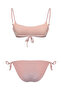 Pudra Simli Bralette Kaplı Regular Normal Bel Bikini Takımı TBESS25BT00103 - 6