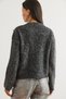 Women's Anthracite Bow Detailed Raised Knitwear Sweater Kzk- 19000960 - 6