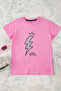 Pink Printed Knitted T-Shirt Tkdss25Ts00045