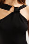 Siyah Aksesuar Detaylı Çıtçıtı Örme Body TPRSS25BD00002 - 7