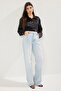 Light Blue Low Waist Wide Leg Jeans Twoss24Je00032 - 2