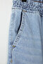Açık Mavi Regular Fit Beli Lastikli Geniş Kalıp Bol Kot Pantolon Jeans TMNAW24JE00025 - 7