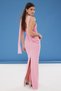 Powder Scarf Tulle Knitted Maxi Evening Dress Night Graduation Dress Tprss25Ae00056 - 4