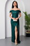 Off-Shoulder Drawstring Sequin Evening Dress13457