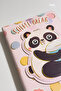 Panda Figured Multi-Purpose Compartment Notebook - 256 Sheets, Lined, Checked, Planner & Blank Pages - 8