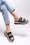 Lischaris Women's Slippers 0012321 Black - 3