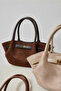 Mini Pei Suede Bag Bitter Brown - 6