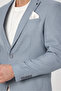 Alturo Men's Blue Spring-Summer Honeycomb Pattern Regular Fit Blazer Jacket - 2