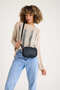 Premium Women's Mini Black Leather Adjustable Cross Strap Shoulder Bag - 8