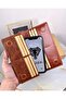 With Phone Compartment - Genuine Leather Wallet - with Magnet and Hand Tape - Large Portfolio 2028