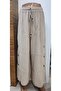 Muslin Cotton Large Wooden Button Large Size Designer Pants - 6
