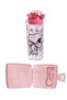 Snoopy Girl's Licensed 500ml Water Bottle and Four Compartment Feeding Bowl Set Ddcq 248851 - 3