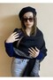 Double-Sided Black Shawl and Wool Felt Painter Beret Set - Valentine's Day Gift