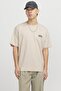 JORVESTERBRO BACK TEE SS كريمي برقبة دائرية