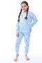 Seasonal Rainbow Patterned Girl's Pajamas Set - 4