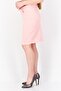Women Regular Fit Plain Denim Mini Skirt, Pink - 3