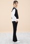 Black Embroidered Collar Shirt and Sweater Girl's 3-Piece Set 20268 - 4