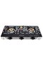 Triple Burner Gas Stove With Auto Ignition Cooker Omk2224 Highly Efficient Tempered Glass Burner