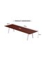 Bentuk 139-24 6 Seater Conference Meeting Table - Modern Office Furniture-(Apple Cherry) - 6