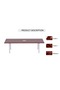 Meeting Table Conference Table with Wire Management & Metal Legs-4 Seater,U-Leg-Apple Cherry - 3