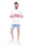 Men's Denim Shorts Slim Fit Jean Shorts - C342 - 6