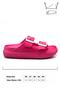 Double Buckle Lightweight Eva Summer Beach Slippers Pool Slippers Washroom Slippers Fujya - 2