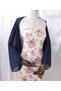 Amylee chiffon sleeve shawl navy blue - 2