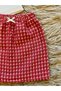 Festive Female Child 3-Piece Set Tweed Skirt Camisole Bodysuit Ribbon Bandana - 3