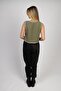 Khaki Color Daylight Muslin Embroidered Vest - 2