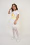 Girl's Yellow Daisy Print Sequined T-Shirt Daisy Skirt Suit 23 April 29 October Show Outfit - 8