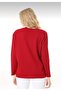 Women's V-Neck Patterned Knitwear Sweater - 4