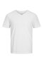 JJEORGANIC BASIC TEE SS V-NECK NOOS أبيض - 7