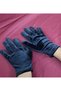 Miela Girl's Velvet Wrist Length Gloves Black - 2