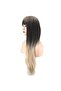 Straight Riveted Long Fiber Synthetic Wig - Ashy Black / Honey Foam Ombrel - 3