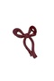 Women's Burgundy 11cm Large Size Bow Buckle - 5