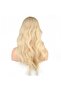 Wavy Riveted Fiber Synthetic Medium Wig - Platinum - 4