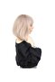 Short Blunt Perçemli Fiber Synthetic Wig - Ashy Baby Yellow - 2