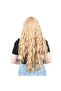 Long Water Wave Fiber Synthetic Wig with Perch - Honey Foam - 4