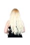 Fiber Synthetic Long Water Wave Wig - Honey Foam / Platinum Long Ombreli - 4